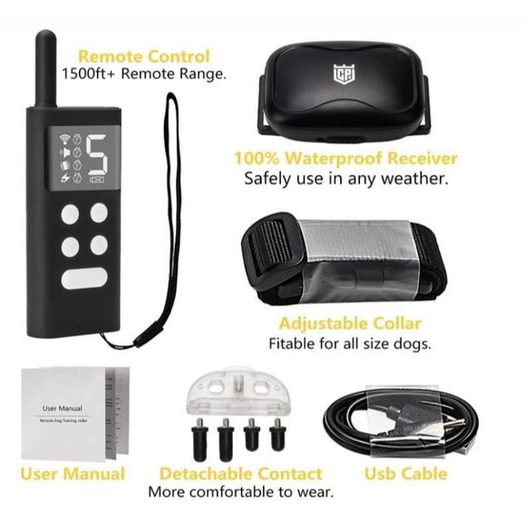 CeladaPlanet Bark Collar for Dogs - Water Resistant Adjustable Rechargeable Anti - Picture 3 of 5